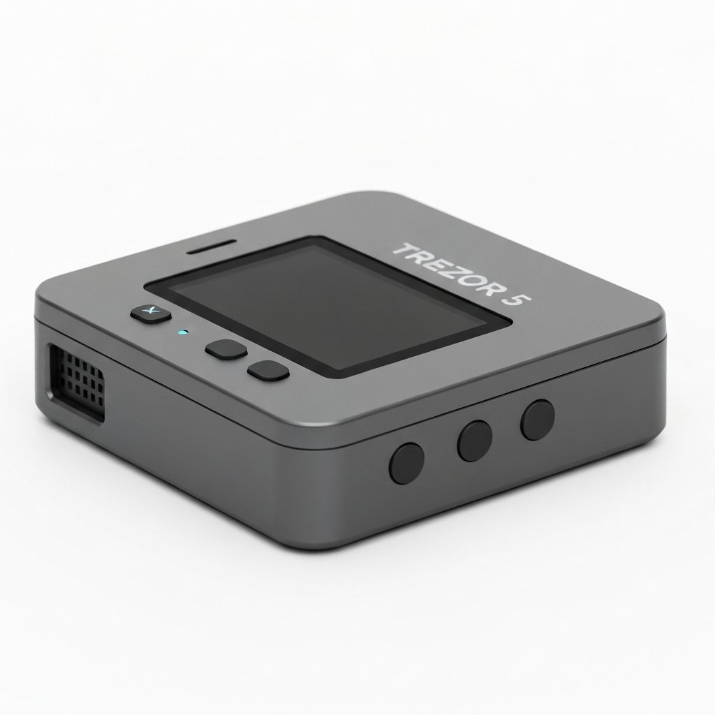 Trezor Safe 5 - премиум аппаратный кошелек с сенсорным экраном